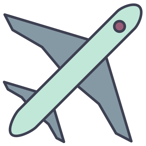 Plane, Fill, Multicolor Icon With Png And Vector Format For Free