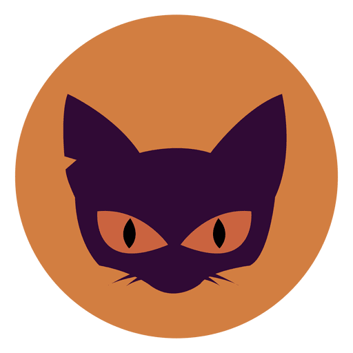 Cat Face Circle Icon