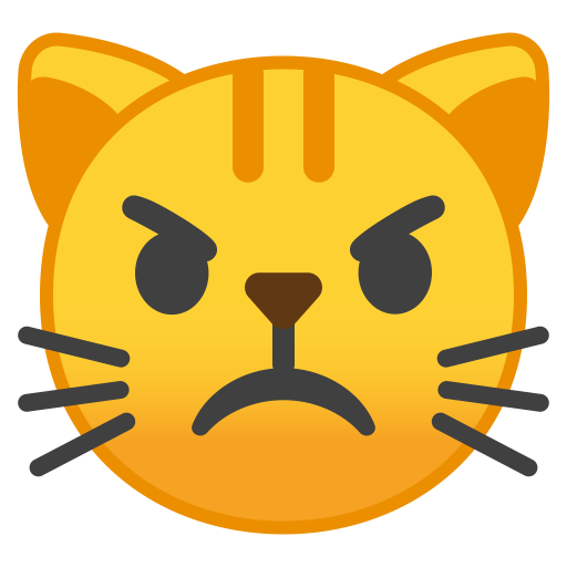 Pouting Cat Face Icon Noto Emoji Smileys Iconset Google
