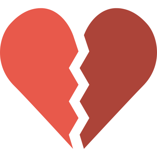 Broken Heart Broken Heart Png Icon