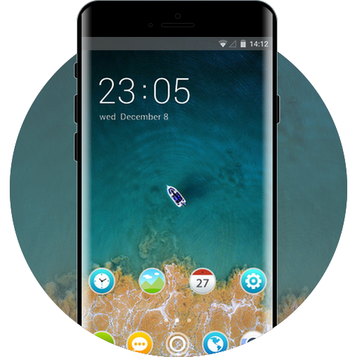 Small Boat In Ocean Free Android Theme U Launcher