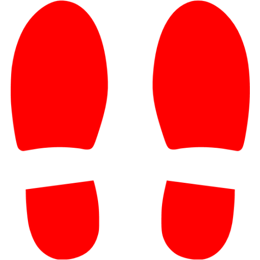 Red Foot Steps