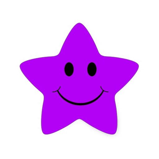 Purple Star Face Stickers Things I Love