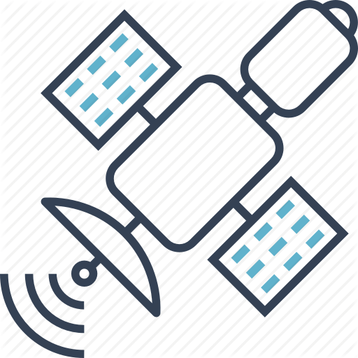 City, Satellite, Smart Icon