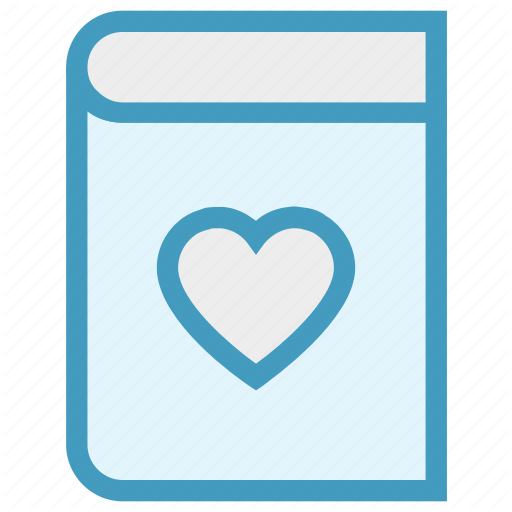 Book, Content, Dairy, Heart, Love, Love Story, Notebook Icon