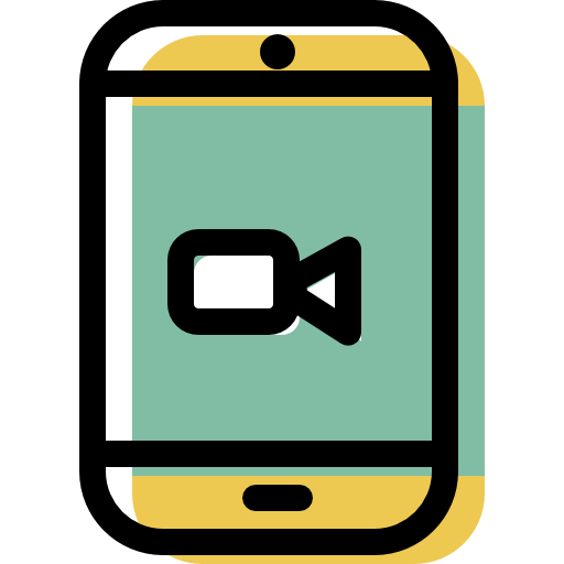 Smartphone, Video, Camera Icon Free Of Color Interaction Assets Icons
