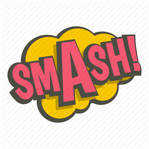Art, Comic, Exclamation, Expression, Smash, Text, Word Icon
