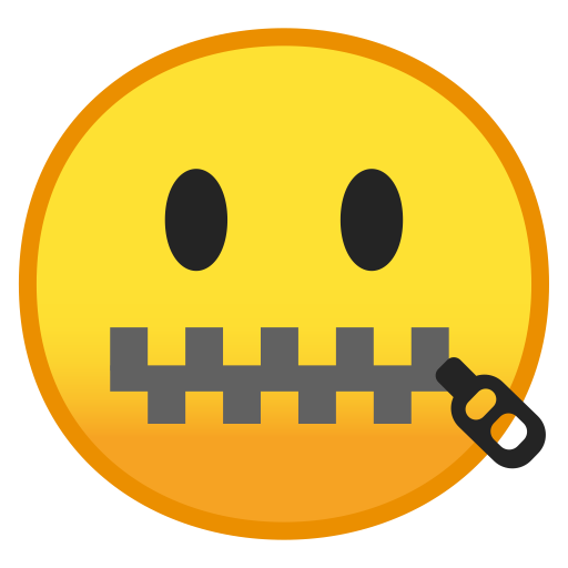Zipper Mouth Face Icon Noto Emoji Smileys Iconset Google