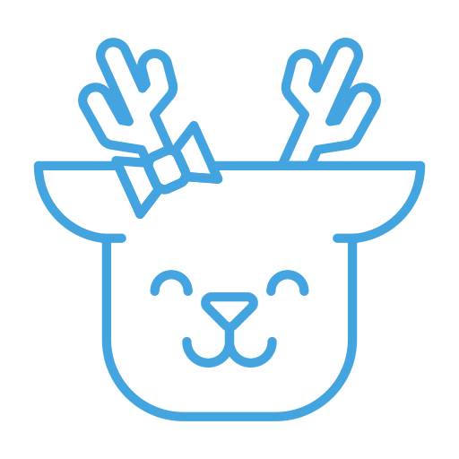 Happy, Animal, Smile, Emoticon, Deer, Emoji, Reindeer Icon