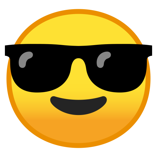 Smiling Face With Sunglasses Icon Noto Emoji Smileys Iconset