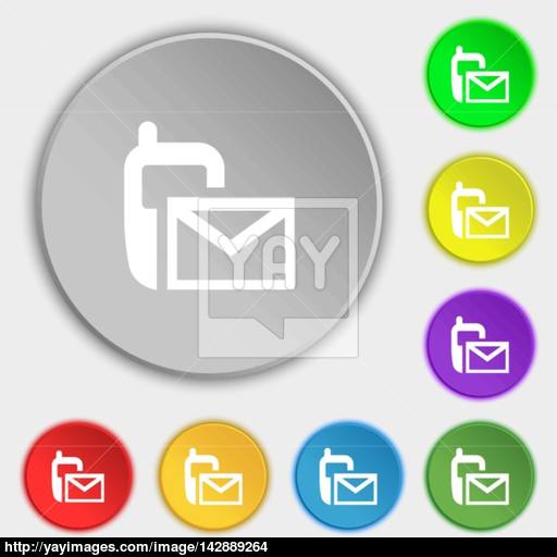 Mail Icon Envelope Symbol Message Sms Sign Symbols On Eight