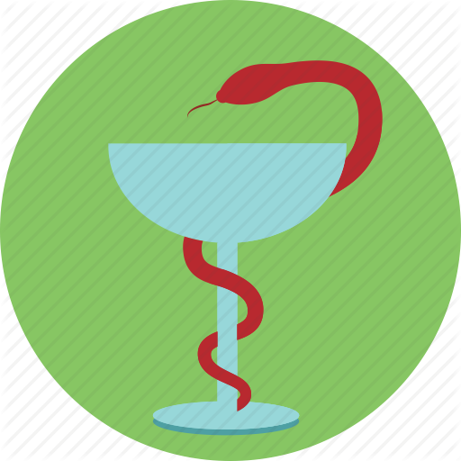 Glass, Health, Medical, Medicine, Red Cross, Snake Icon