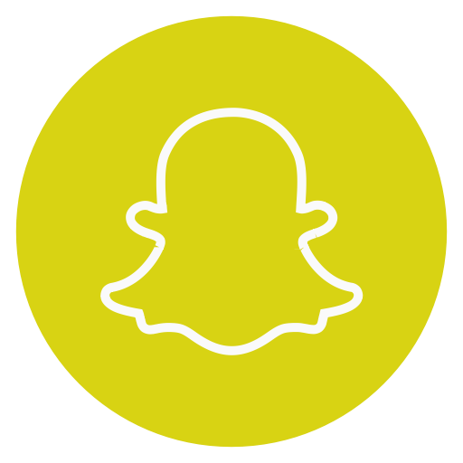 Circle, Outline, Snapchat, Social Media Icon