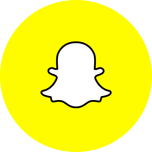 Circle, Round Icon, Snapchat, Social Media, Social Network Icon
