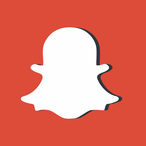Red, Snapchat, Social, Networking, Media, Photo, Logo Icon