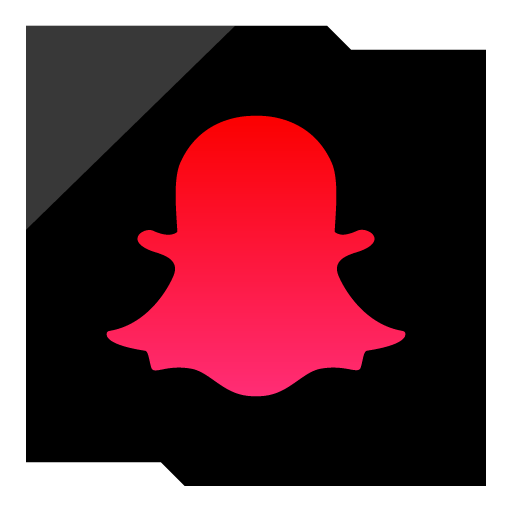 Snapchat Epic Red Social Media Icon