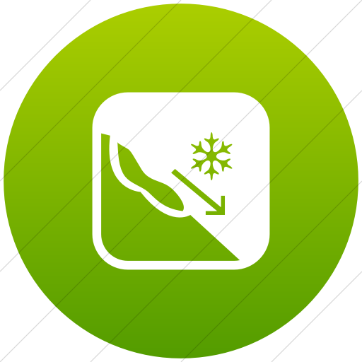 Flat Circle White On Green Gradient Ocha Humanitarians