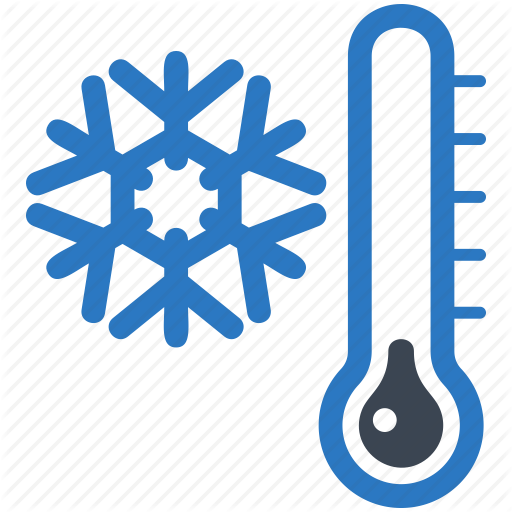 Cold Day, Snowflake, Thermometer, Winter Icon