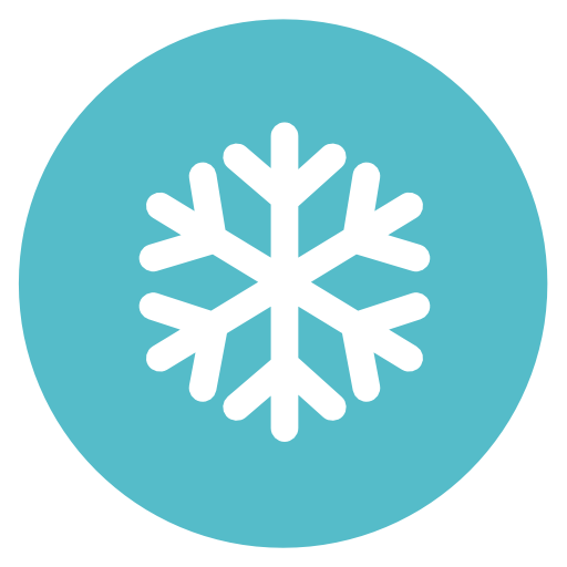 Snow Flake Icon Flat Christmas Circle Iconset Fps