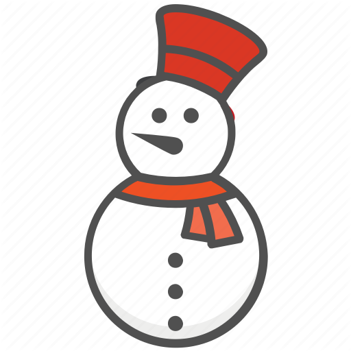 Man, Snow, Snowman Icon