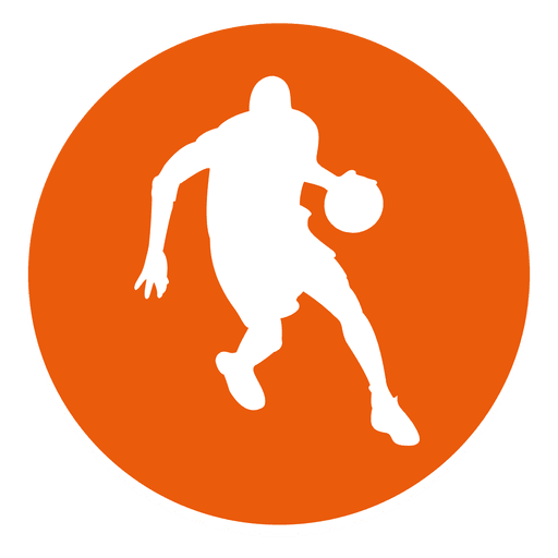 Basketball Player Circle Icon