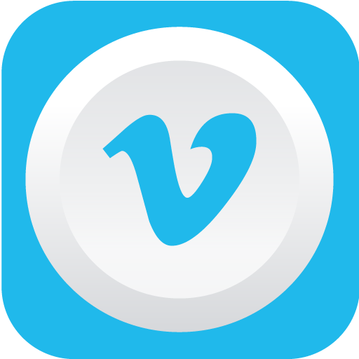 Vimeo Icon Rounded Flat Social Iconset Graphicloads