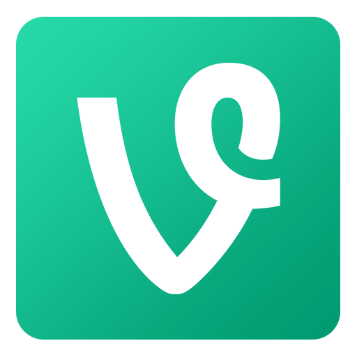 Vine Icon Flat Gradient Social Iconset Limav