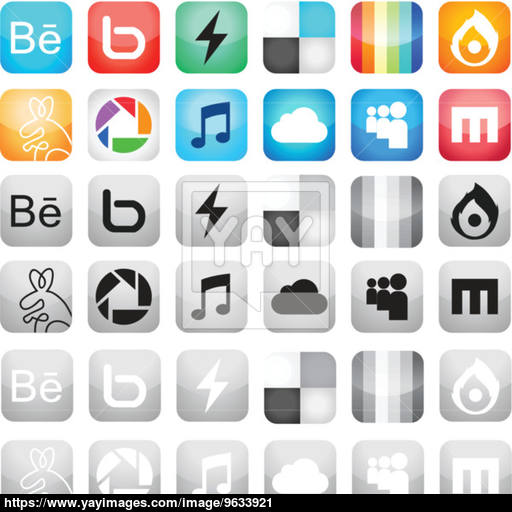 Social Media Icons Vector