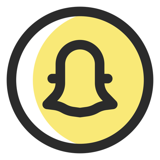 Snapchat Colored Stroke Icon