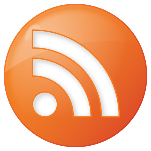 Social Rss Button Orange Icon