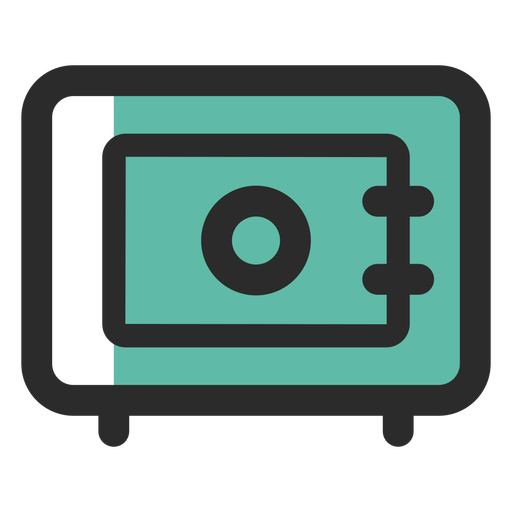 Security Safe Colored Stroke Icon