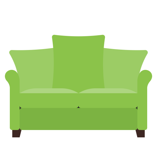 Furniture, Green, Home, Interior, Sofa Icon