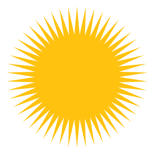 Sun Large Sharp Beams Icon
