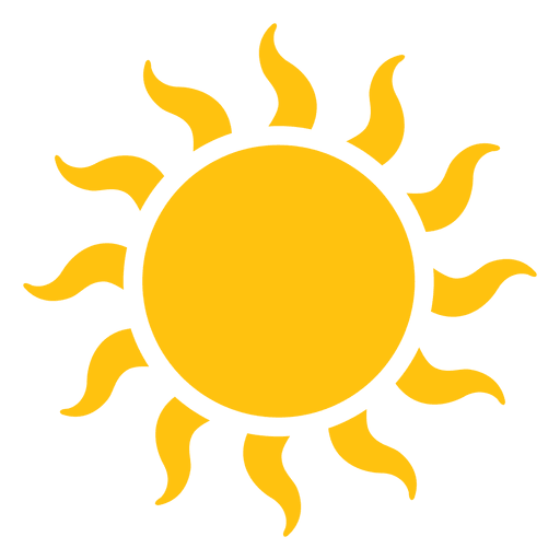 Sun Large Wavy Beams Icon