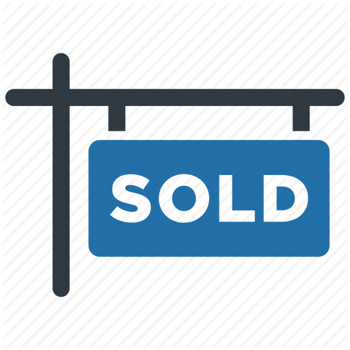 Apartment, Home, House, Property, Real Estate, Sign, Sold Icon