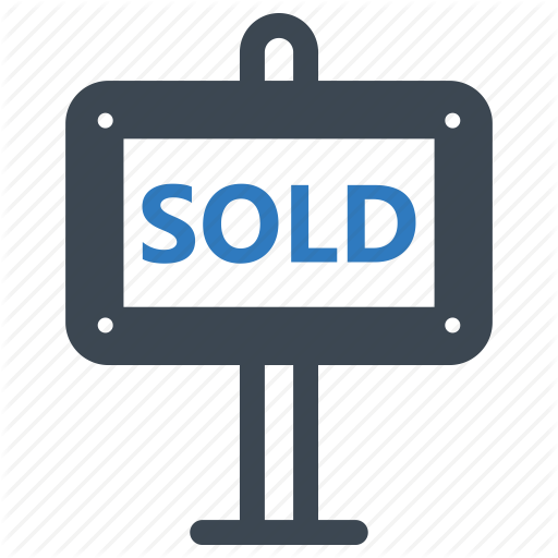 Sign, Sold Icon