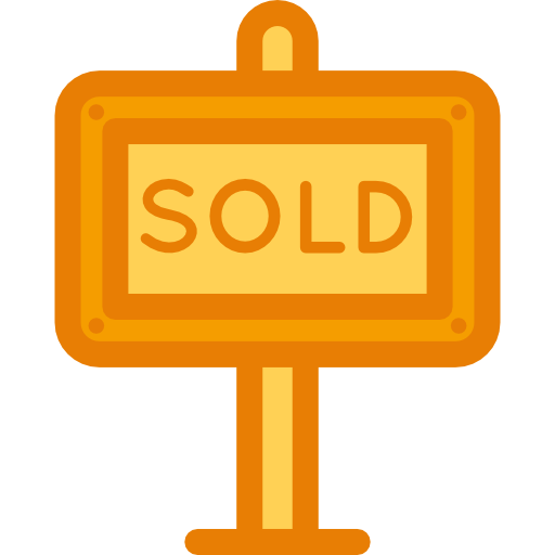 Real Estate, Sign, Signs, Post, Sold Icon