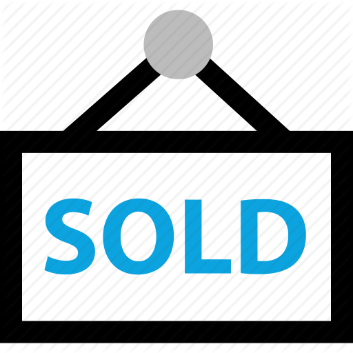 Buying, Home, House, Out, Sign, Sold Icon