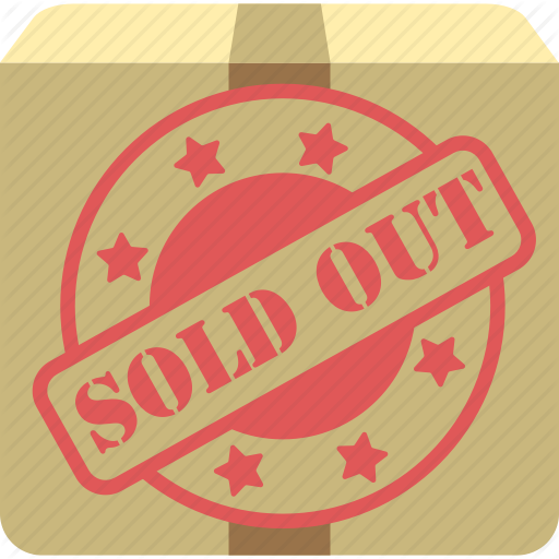 No Stock, Out Of Stock, Sold, Sold Out Icon