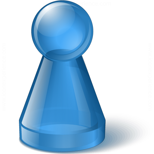 Iconexperience V Collection Pawn Glass Blue Icon