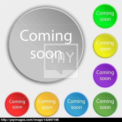 Coming Soon Sign Icon Promotion Announcement Symbol Symbols
