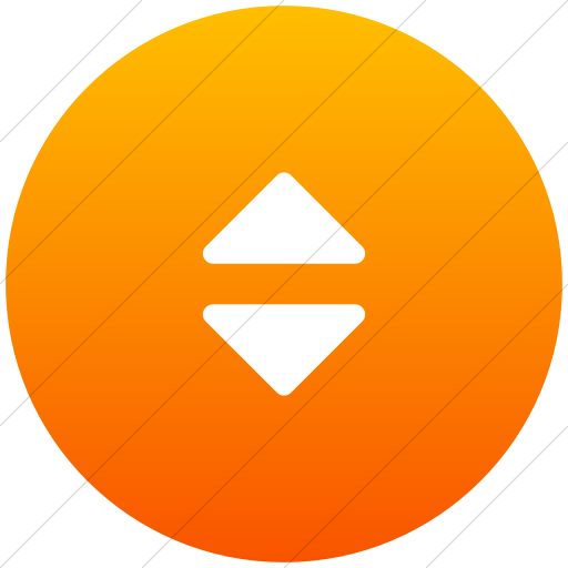 Flat Circle White On Orange Gradient Bootstrap Font