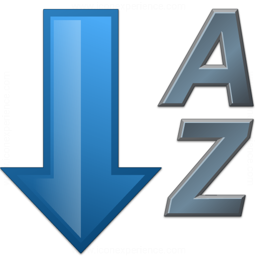 Iconexperience V Collection Sort Az Descending Icon