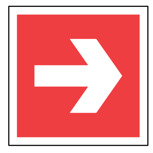 Arrow, Direction, Emergency, Sign, Red, Code, Sos Icon