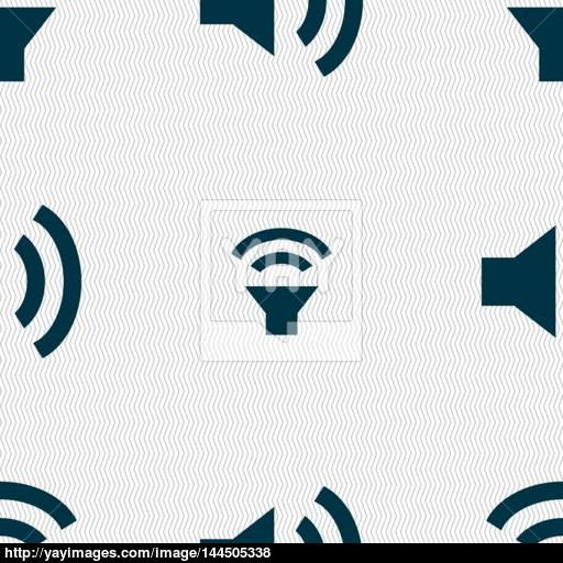Speaker Volume Sign Icon Sound Symbol Seamless Abstract