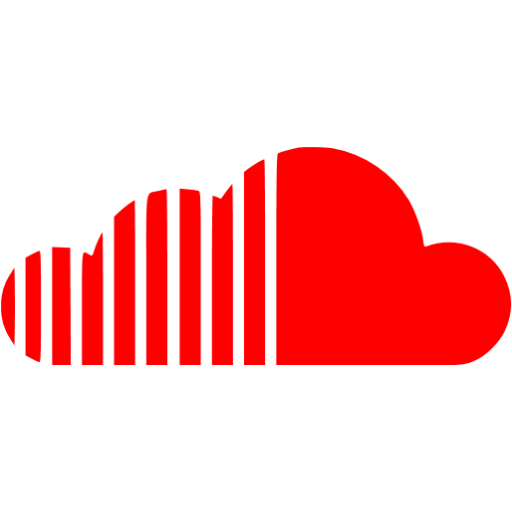Red Soundcloud Icon