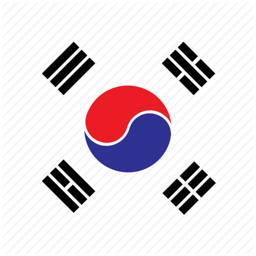 Asia, Country, Flag, Korea, Nation, Round, South Icon