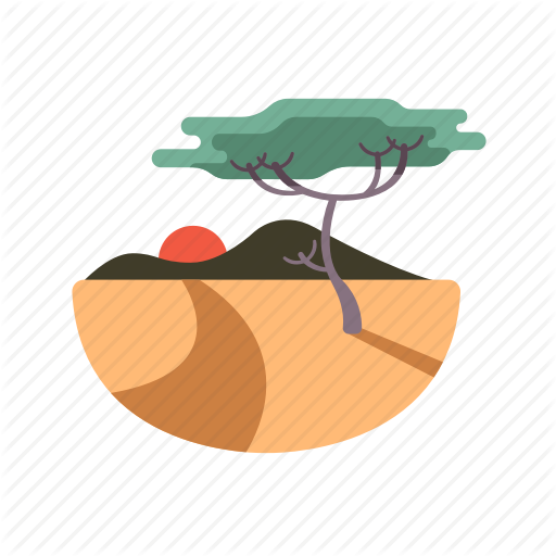 Landscape, Nature, Rural, Savanna, Wildlife Icon