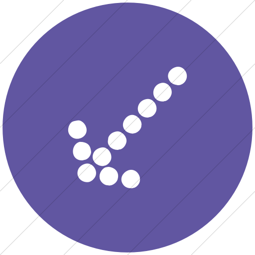 Flat Circle White On Purple Classic Arrows Dotted Sw Icon