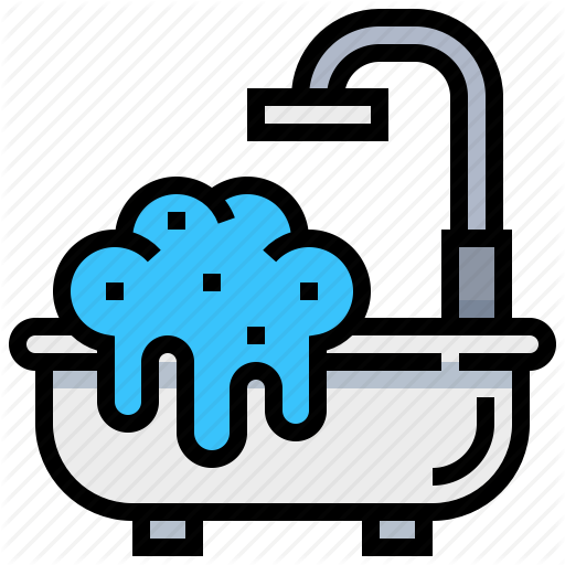 Bath, Bathroom, Bathtub, Clean, Spa Icon
